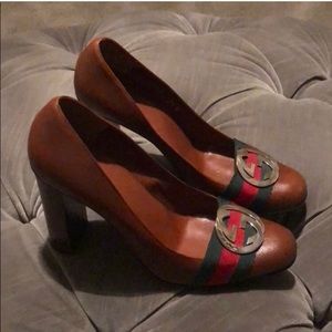 Gucci buckle heels